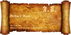 Nobel Bea névjegykártya